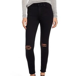 PAIGE Verdugo Ankle Jeans in Black Overdye Size 27